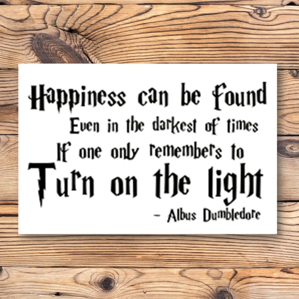 Harry Potter Professor Albus Dumbledore Quote Refrigerator Locker Fridge Magnet - Picture 1 of 2